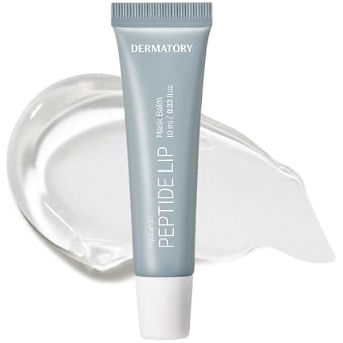 DERMATORY HYALLURON PEPTIDE VOLUME LIP MASK BALM - HYDRATING & MOISTURIZING LIP MASK FOR DAY & NIGHT CARE (10ML) - Image 1